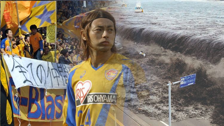 Ilustrasi salah satuh klub sepak bola di Jepang terkena Tsunami Copyright: © INDOSPORT