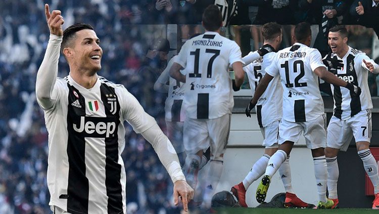 Juventus berhasil gunduli Sampdoria lewat gol Cristiano Ronaldo Copyright: © INDOSPORT