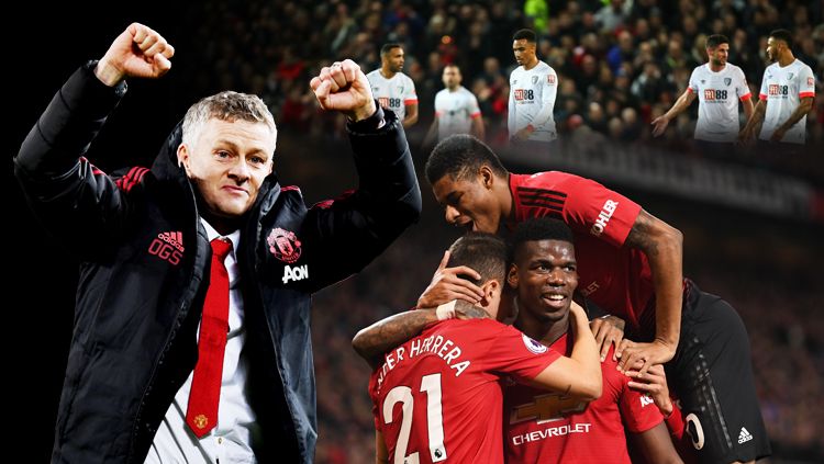 Manchester United menang 4-1 melawan Bournemouth Copyright: © Getty Images/Grafis: INDOSPORT