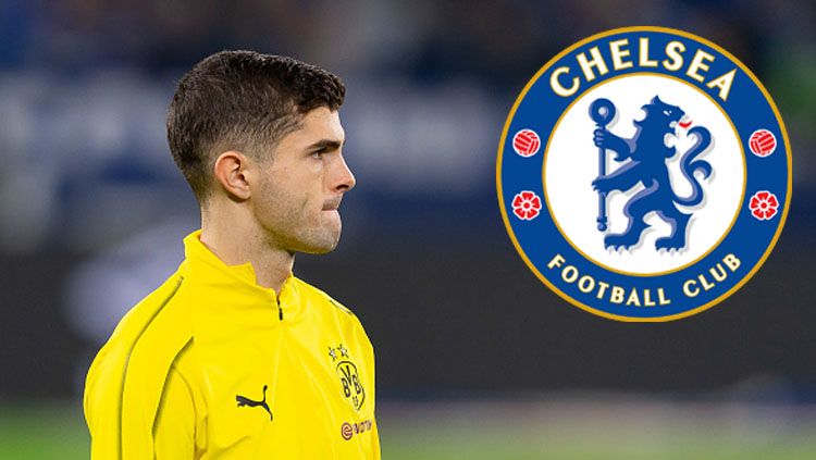 Christian Pulisic ungkap posisi yang diinginkannya ketika nanti resmi bermain untuk Chelsea. Copyright: © Getty Images / Grafis: INDOSPORT