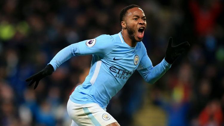 Raheem Sterling, gelandang serang Manchester City. Copyright: © Getty Images