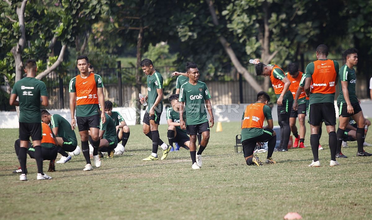 Sesi Latihan Timnas Indonesia U-22 Copyright: © Herry Ibrahim/INDOSPORT