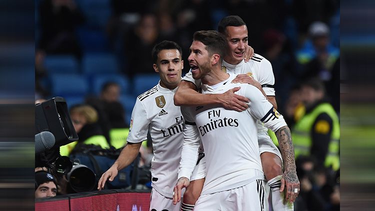 Gol Sergio Ramos bawa Madrid unggul 1-0 atas Leganes Copyright: © Getty Images