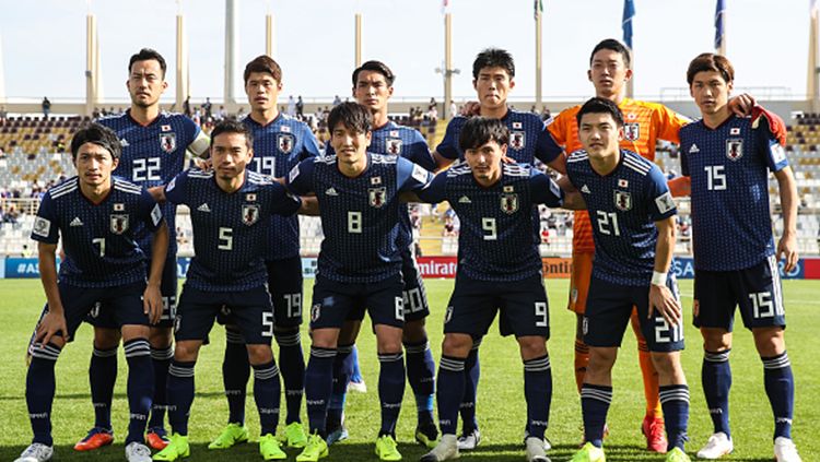 Skuat Timnas Jepang melawan Turkmenistan di Piala Asia grup F. Copyright: © Getty Images