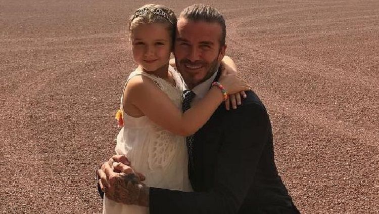 Beckham dan putri semata wayangnya. Copyright: © News Celeb News