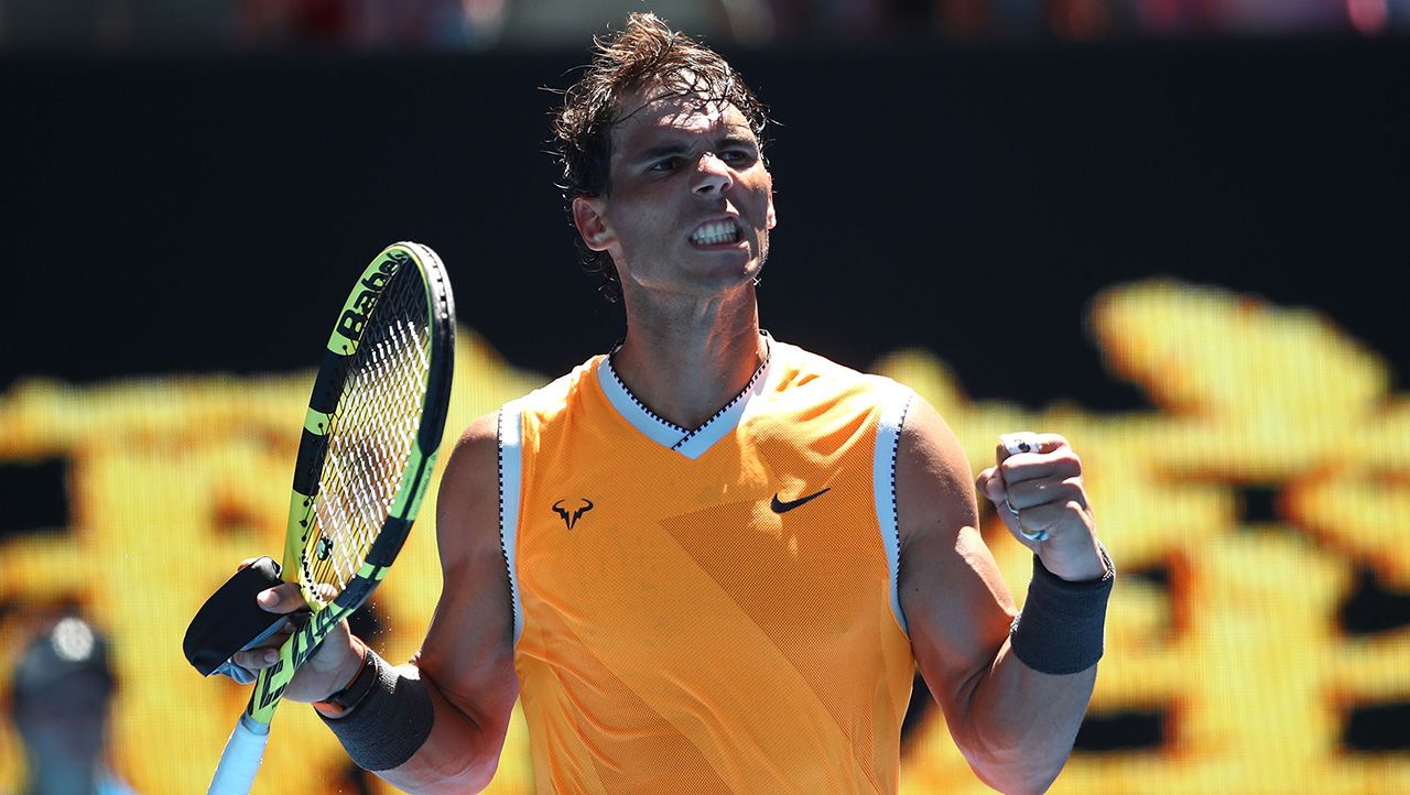 Petenis asal Spanyol, Rafael Nadal mengaku enggan berkomentar soal Roger Federer dan Novak Djokovic yang ditempatkan di pool yang sama pada undian AS Terbuka. Copyright: © Indosport.com