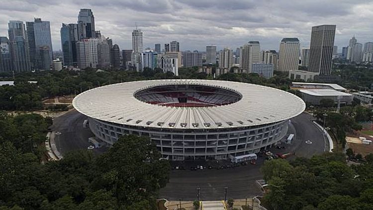 Stadion Utama Gelora Bung Karno, venue pertandingan Timnas Indonesia vs Malaysia di Kualifikasi Piala Dunia 2022. Copyright: © Aditia Noviansyah/kumparan