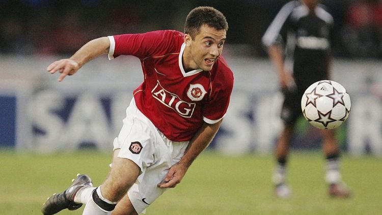 Giuseppe Rossi mengejar bola saat bermain untuk Man United Copyright: © INDOSPORT