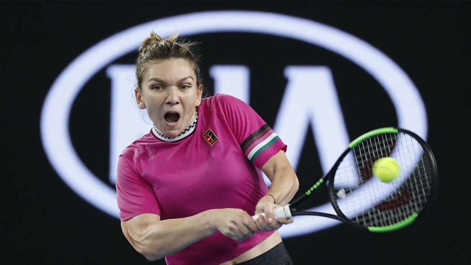 Simona Halep kala bertanding di Australia Open 2019. Copyright: © DNA India