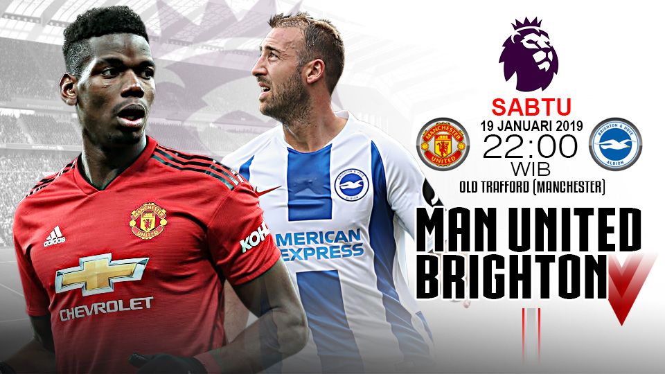 Pertandingan Manchester United vs Brighton Copyright: © Indosport.com