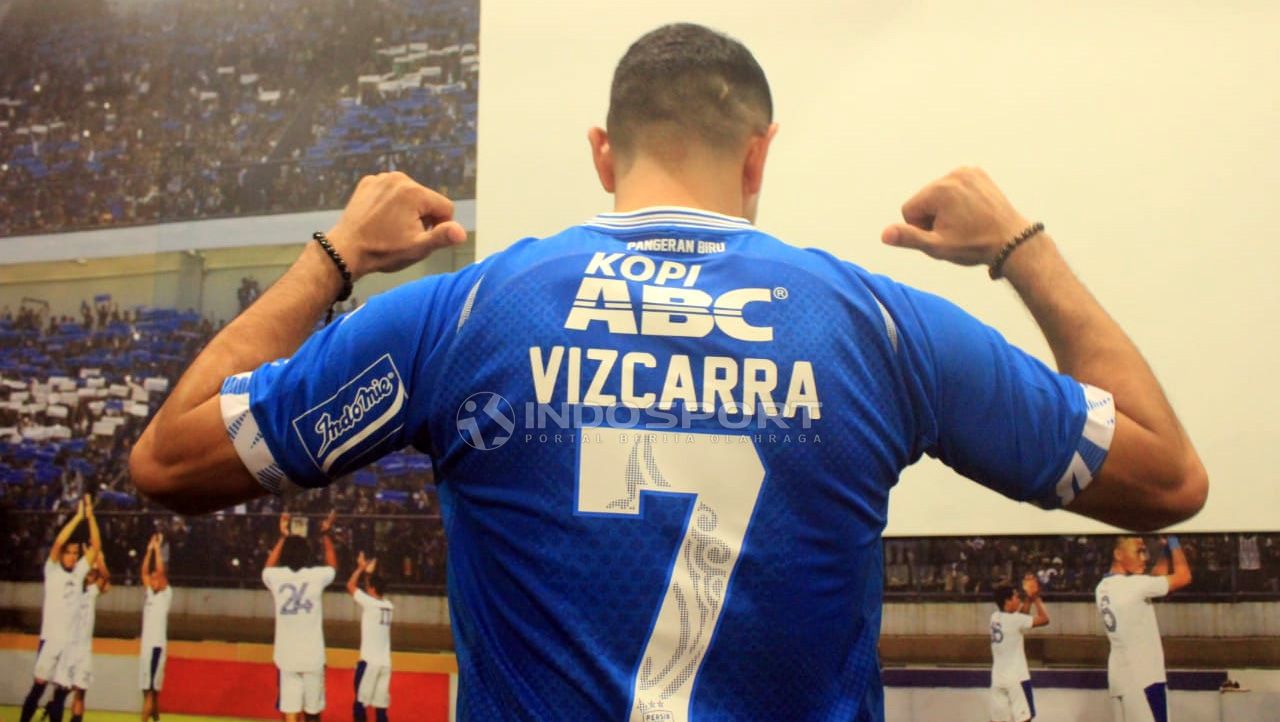 Esteban Vizcarra, pemain Persib Bandung. Copyright: © Arif Rahman/Indosport.com