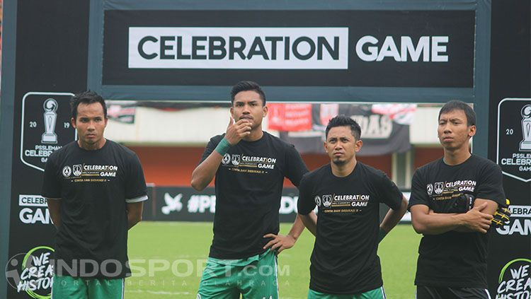 Pemain PSS Sleman di Celebration Game Copyright: © INDOSPORT/Ronald Seger Prabowo