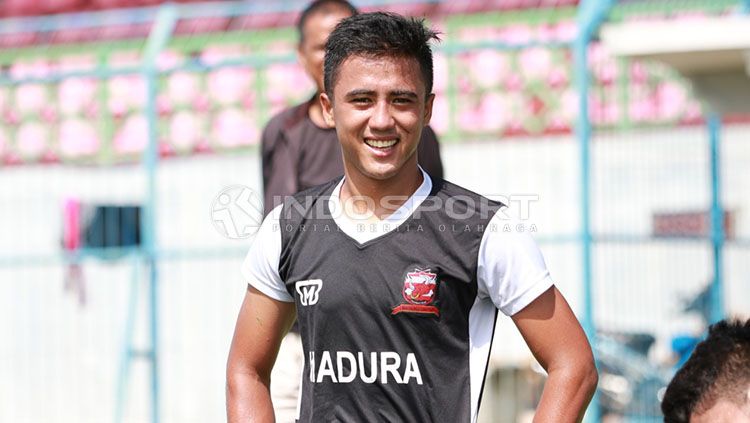 Gufroni Al Maruf, Winger Madura United. Copyright: © Ian Setiawan/ INDOSPORT