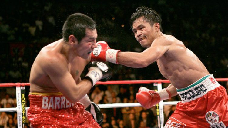 Manny Pacquiao vs Marco Antonio Barrera, November 2003 Copyright: © Boxing Scene