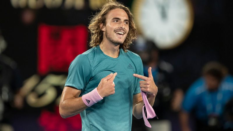 Stefanos Tsitsipas membuat Pemerintah Yunani meradang karena opininya soal vaksin Covid-19. Copyright: © Getty Images