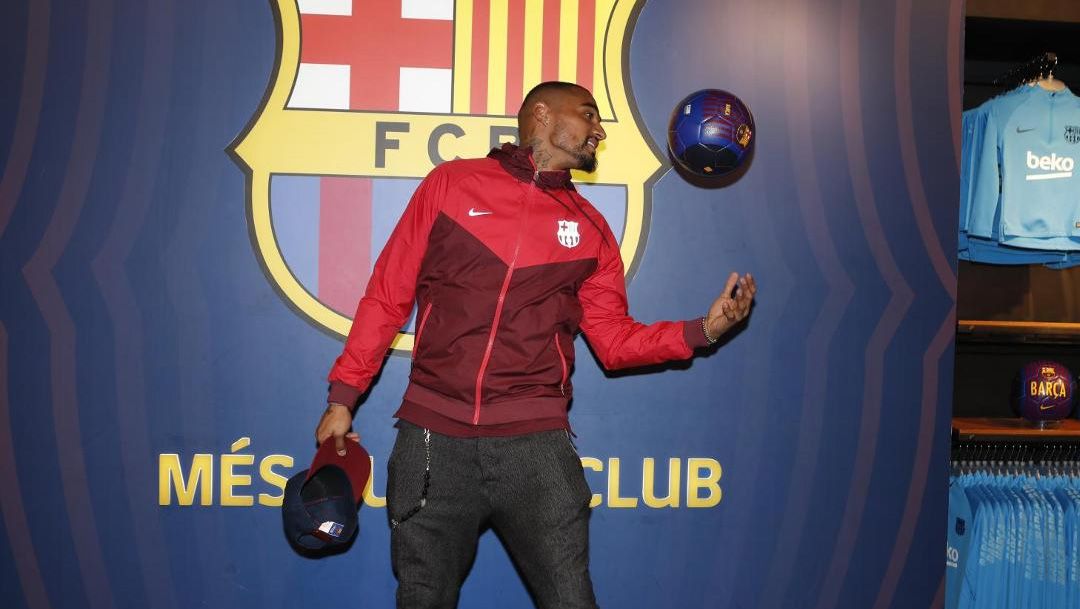 Kevin-Prince Boateng, rekrutan baru Barcelona. Copyright: © fcbarcelona