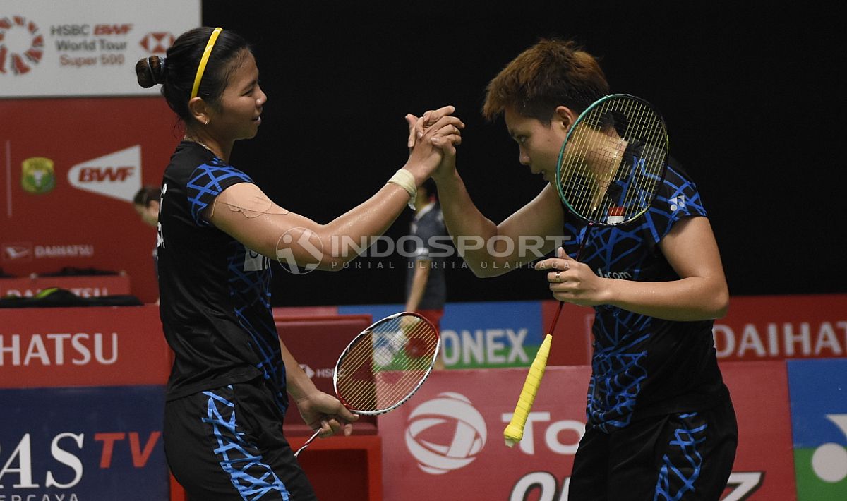 Greysia Polii/Apriyani Rahayu berhasil melaju ke semifinal Chinese Taipei Open 2019 Copyright: © Herry Ibrahim/INDOSPORT