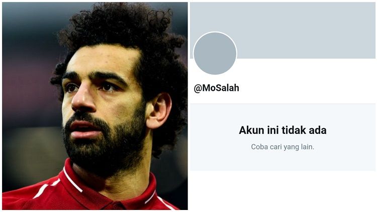Akun Twitter Mohamed Salah hilang dari peredaran. Copyright: © liverpoolfc.com/Indosport
