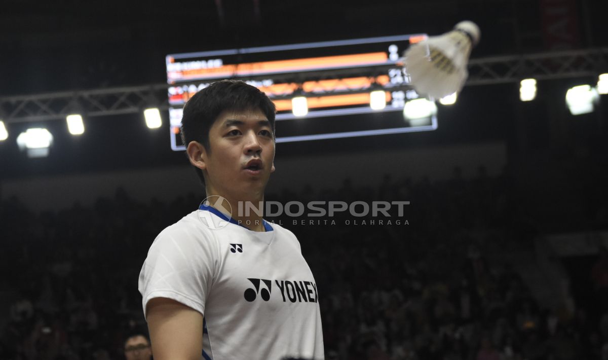 Lee Yong Dae/Kim Gi Jung di ajang Indonesia Maters 2019. Copyright: © Herry Ibrahim/INDOSPORT