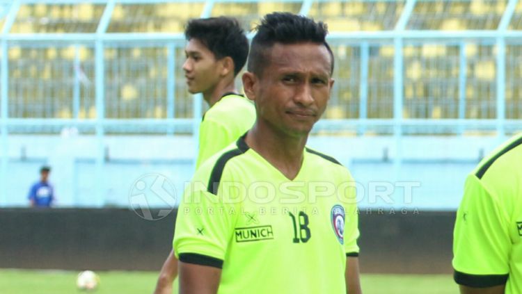 Ricky Akbar Ohorella, pemain Arema FC. Copyright: © Ian Setiawan/INDOSPORT