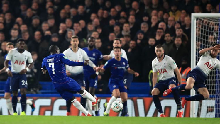 Chelsea vs Tottenham Hotspur di Liga Inggris. Copyright: © Getty Images