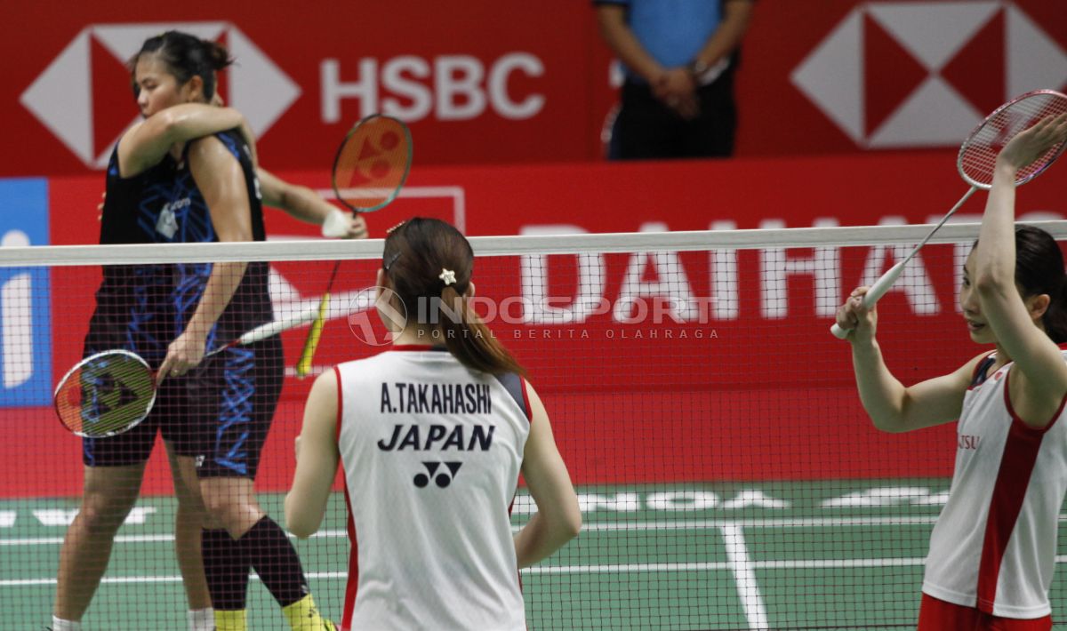 Ganda putri Indonesia, Greysia Polii/Apriyani Rahayu baru saja merampungkan babak semifinal Indonesia Masters 2019 pada Sabtu (26/1/2019). Copyright: © Herry Ibrahim/INDOSPORT