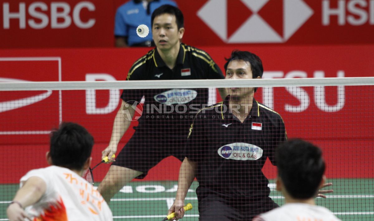 Hendra Setiawan/Mohammad Ahsan melaju ke final Indonesia Masters 2019 Copyright: © Herry Ibrahim/INDOSPORT