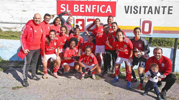 Tim sepak bola wanita Benfica menang 32-0 Copyright: © www.slbenfica.pt