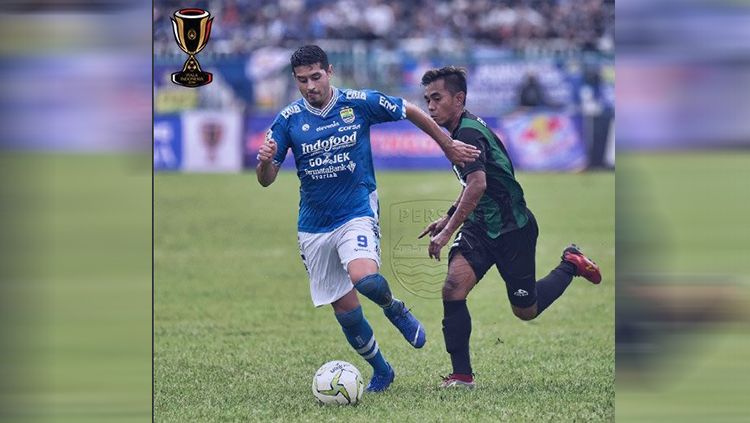 Pertandingan leg pertama Persiwa vs Persib di Piala Indonesia 2018/2019. Copyright: © Persib
