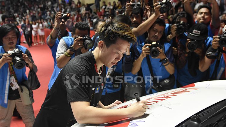 Final Ganda Campuran Indonesia Master 2019. Copyright: © INDOSPORT/Herry Ibrahim