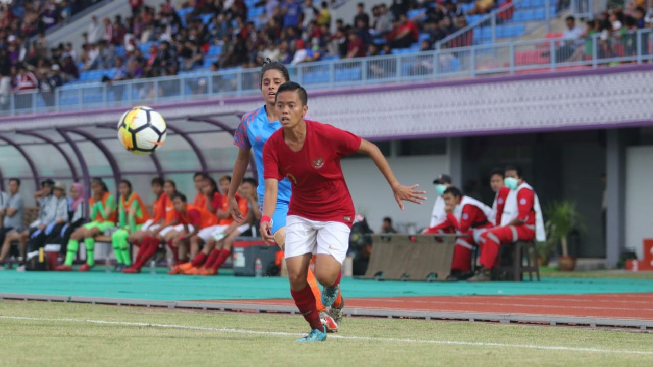 Timnas Putri Indonesia vs India Copyright: © Naufal Laudza Hidayat/PSSI