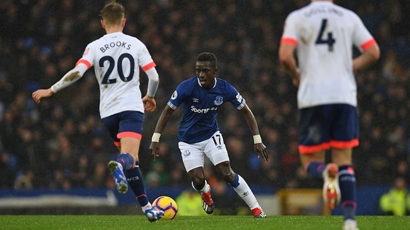 Gelandnag Everton, Idrissa Gueye. Copyright: © Getty Images