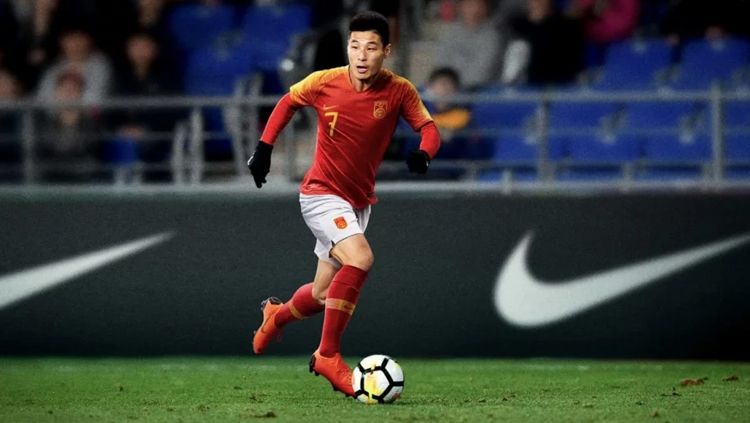 Wu Lei, jadi pemain sepak bola China pertama yang mencetak gol di level kompetisi Eropa, namun tak termasuk sesi kualifikasi. Copyright: © GettyImages