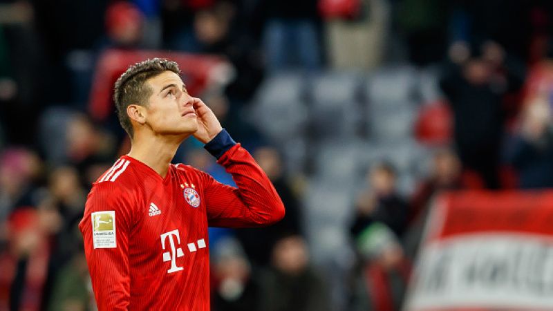 James Rodriguez, pemain Real Madrid yang dipinjamkan ke Bayern Munchen. Copyright: © INDOSPORT