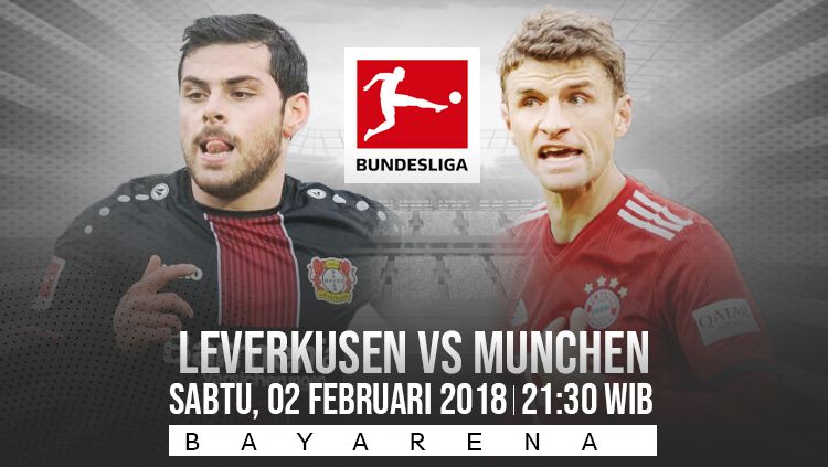 Prediksi pertandingan Bundesliga Jerman Bayern Leverkusen vs Bayern Munchen, Sabtu (02/02/19). Copyright: © INDOSPORT