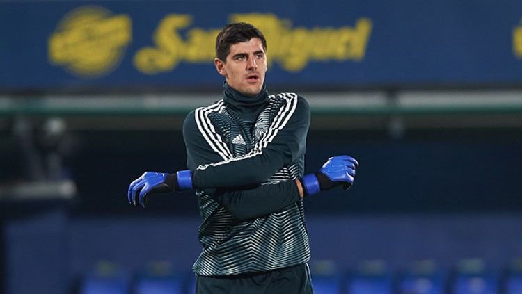 Thibaut Courtois, kiper Real Madrid yang merasa optimistis bisa menjadi pilihan utama Zinedine Zidane. Copyright: © GettyImages