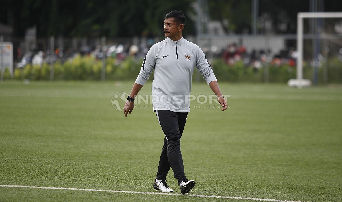 Pelatih Timnas U-22, Indra Sjafri. Copyright: © Herry Ibrahim/INDOSPORT