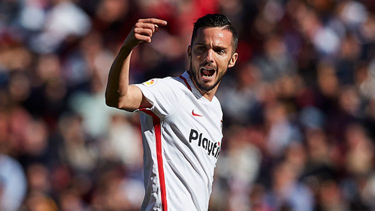 Pablo Sabaria, striker Sevilla. Copyright: © INDOSPORT