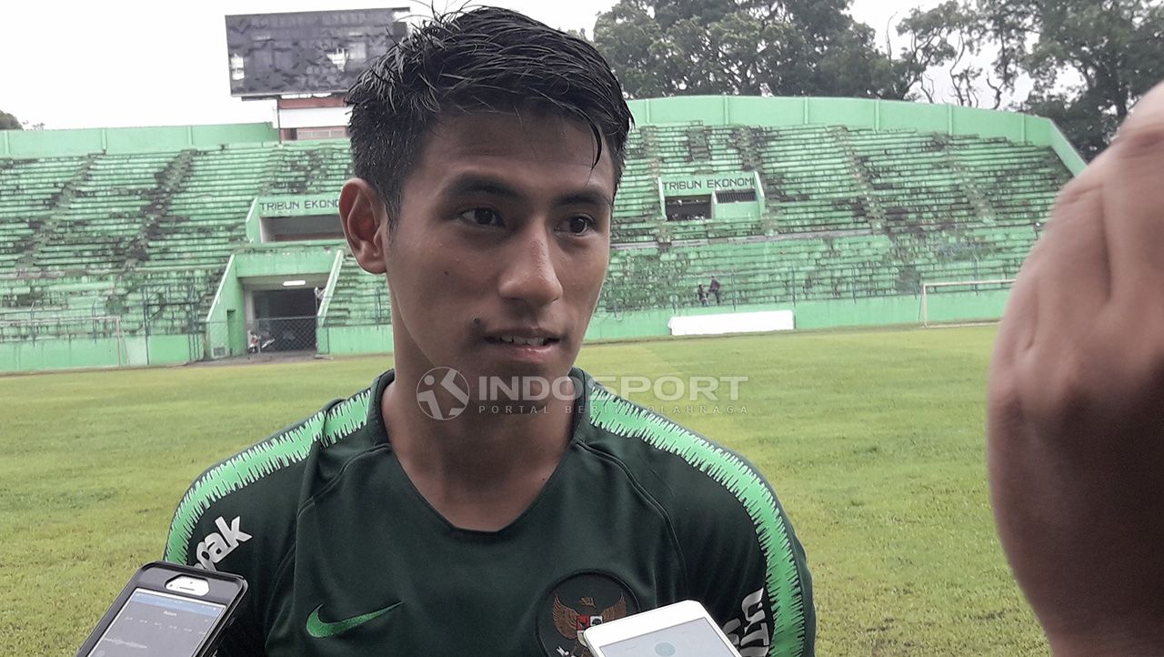 Pemain Timnas Indonesia U-22 dan Arema FC, Hanif Abdurrauf Sjahbandi. Copyright: © Ian Setiawan/Indosport.com