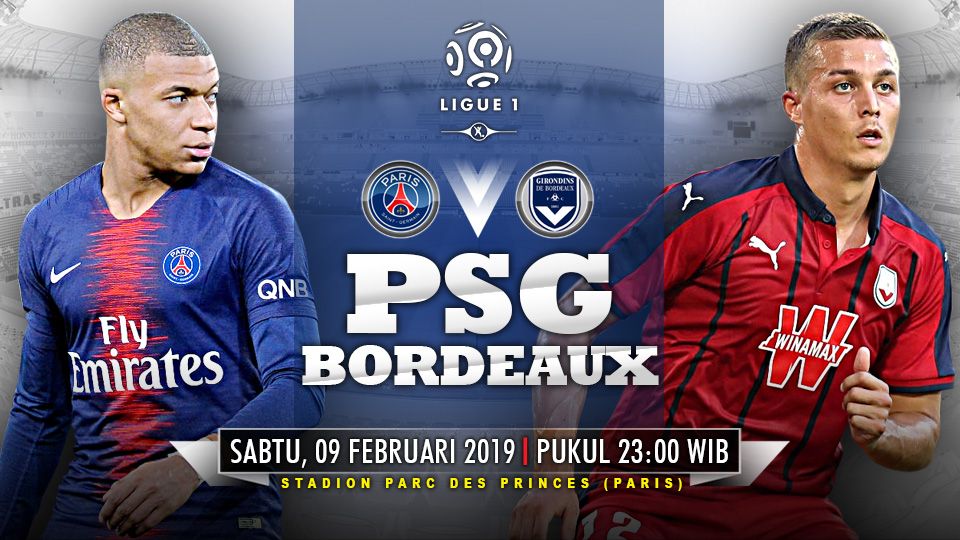 Pertandingan Paris Saint-Germain vs Bordeaux. Copyright: © Indosport.com