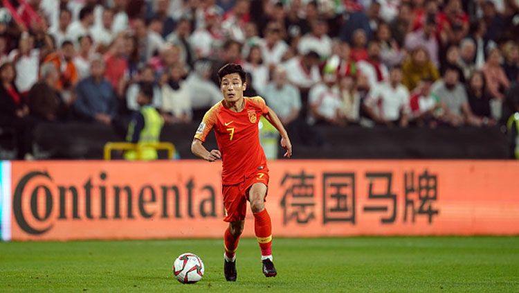 Wu Lei, striker Timnas China milik Espanyol. Copyright: © INDOSPORT