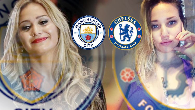 Battle WaGs Manchester City vs Chelsea Copyright: © INDOSPORT