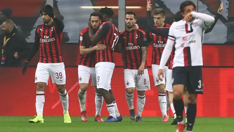 Klub sepak bola Serie A Liga Italia, AC Milan, tidak akan bisa menurunkan formasi terbaik mereka untuk menghadapi Cagliari lantaran bursa transfer Januari. Copyright: © Twitter @SempreMilanCom