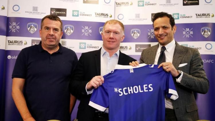 Paul Scholes resmi latih klub Liga Dua Inggris, Oldham Athletic. Copyright: © The Sun