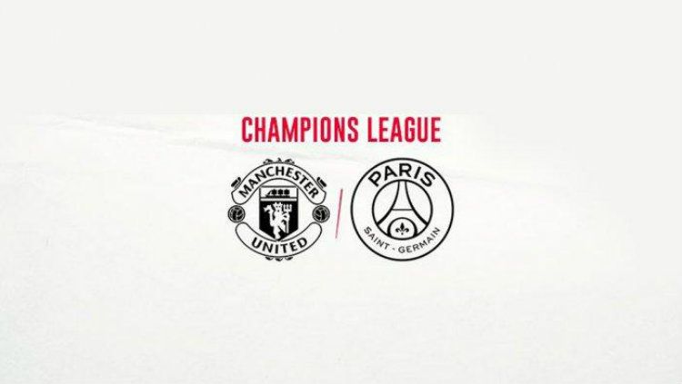 Logo Manchester United vs Paris Saint-Germain. Copyright: © Twitter/@PSG_Inside
