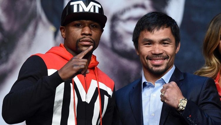 Floyd Mayweather dan Manny Pacquiao Copyright: © AFP