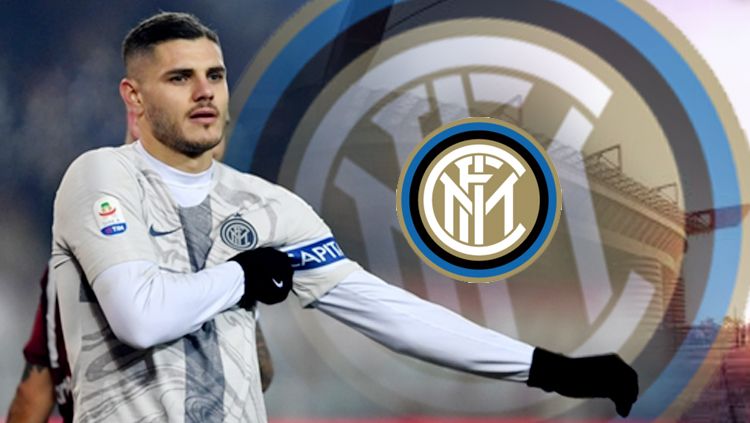 Napoli tampaknya berminat untuk mendatangkan Mauro Icardi, striker Inter Milan. Copyright: © INDOSPORT