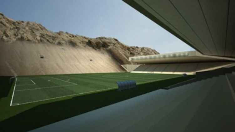 Rock Stadium, Abu Dhabi. Copyright: &copy; Architectural Review