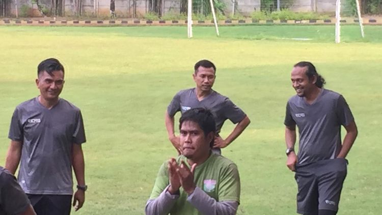 Dalam sesi latihan Persita Tangerang kedatangan pemain baru eks PSMS Medan M Ridho Copyright: © Media Persita