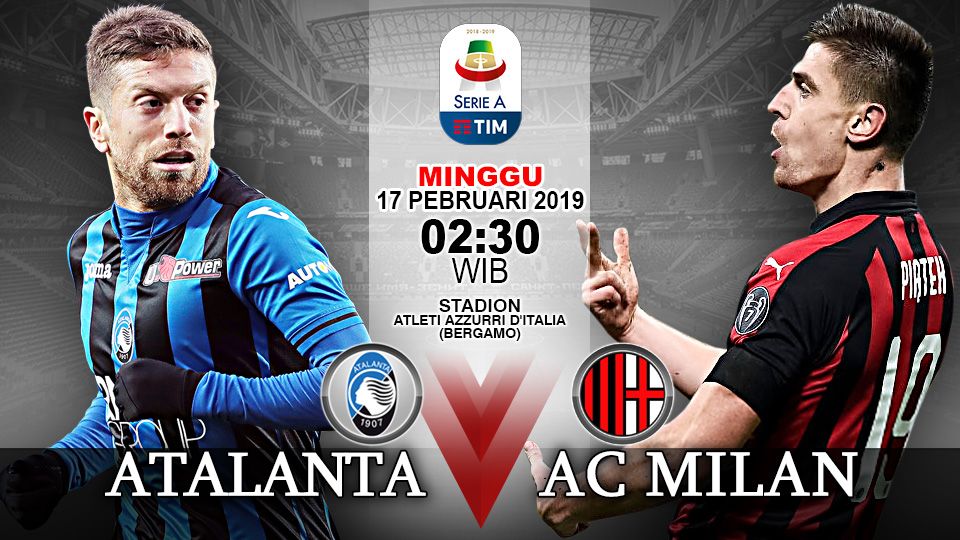 Pertandingan Atalanta vs AC Milan. Copyright: © Indosport.com